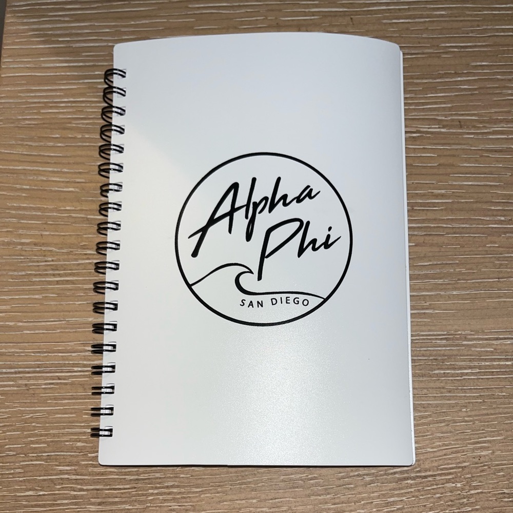 Alpha Phi San Diego notepad